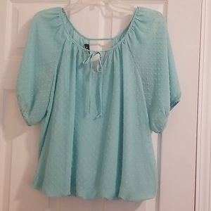 Cute light teal dressy shirt